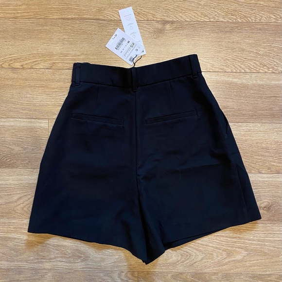 NWT Zara Linen Blend Black Shorts size XS - Picture 2 of 10